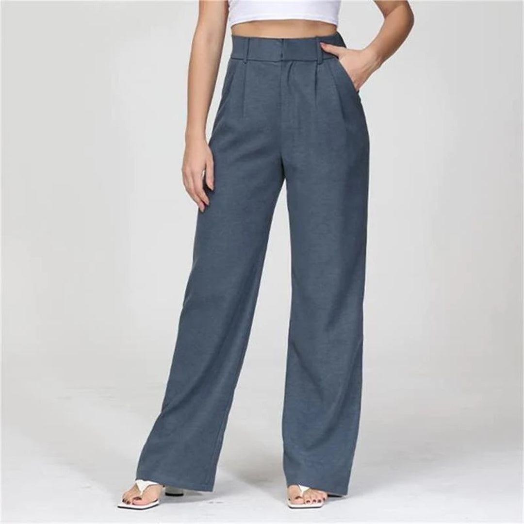 Hoge Taille Broek Roos Rood Stijlvol - StudioMarella