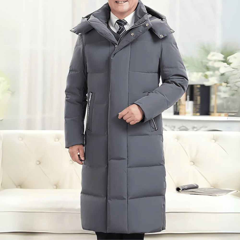 Elegante Leren Jacket met Kap