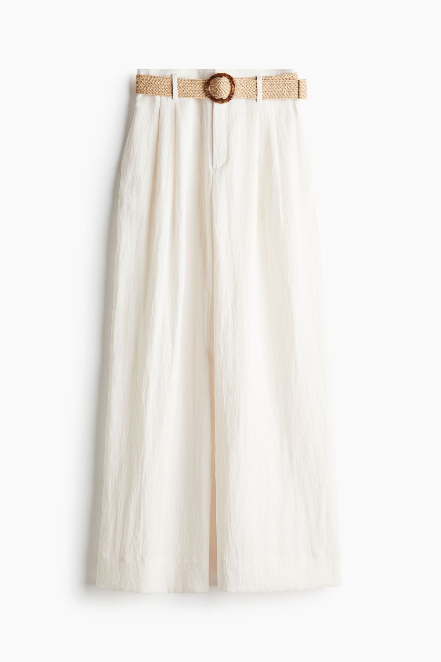 Damesbroek Hoge Taille Wijd met Riem en Oversized Pijpen - StudioMarella