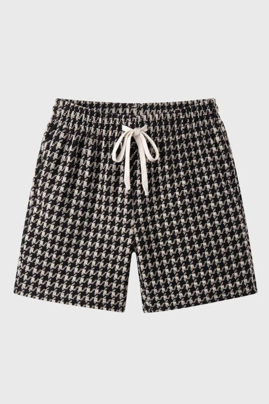 Shorts Heren Geruit met Trekkoord Comfortabele Zomerkleding - StudioMarella