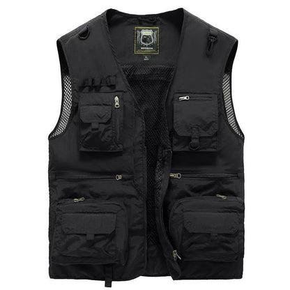 Gilet Cargo Heren met Taschen en Ritsen