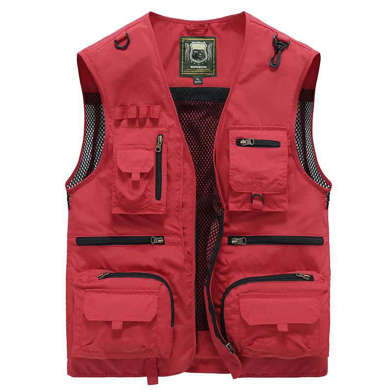 Gilet Cargo Heren met Taschen en Ritsen