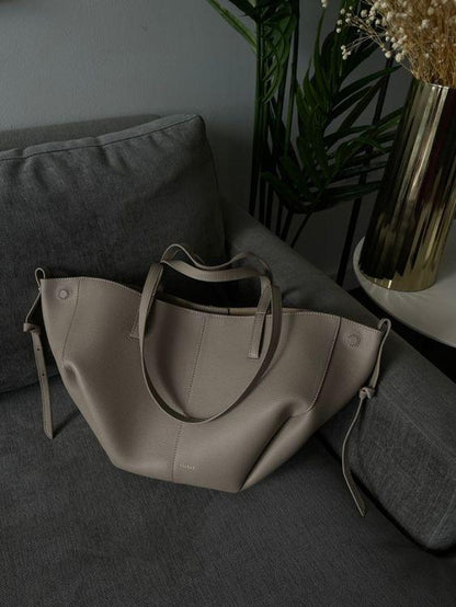 Leren Tote Bag Vintage Stijl voor Dames