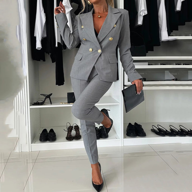 Dames Tailored Power Set Formele Pasvorm