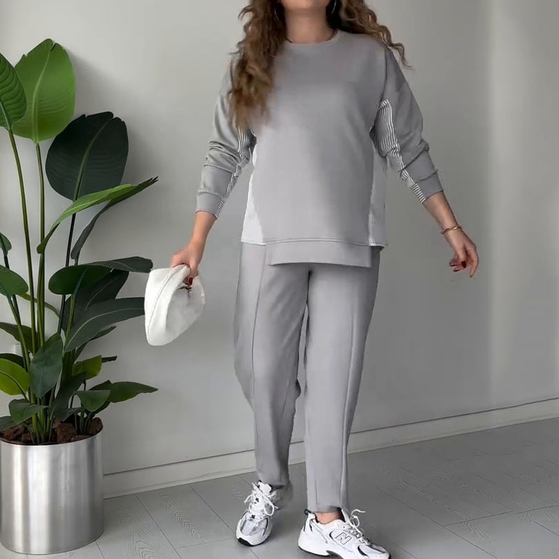 Dames Zomer Set Asymmetrische Top en Broek Modieus
