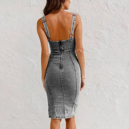 Blouse Denim Vrouwelijk Losse Canotta Stijl
