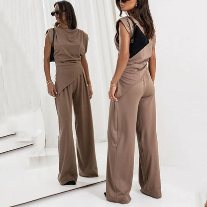 Vrouwelijke Jumpsuit Sportief Model Perfecte Pasvorm