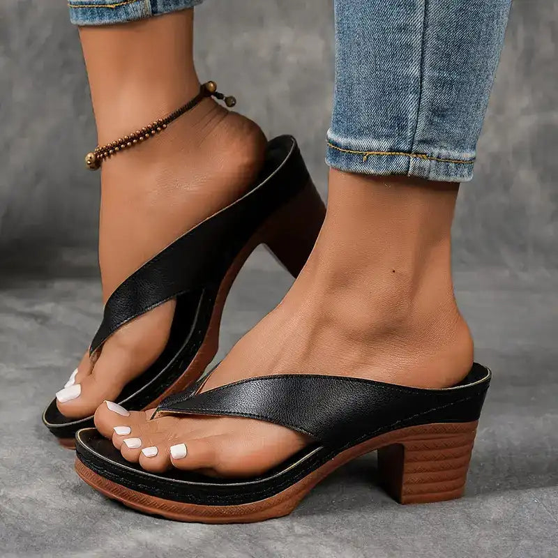 Dames Sandalen Blokhak Elegant Relaxte Pasvorm