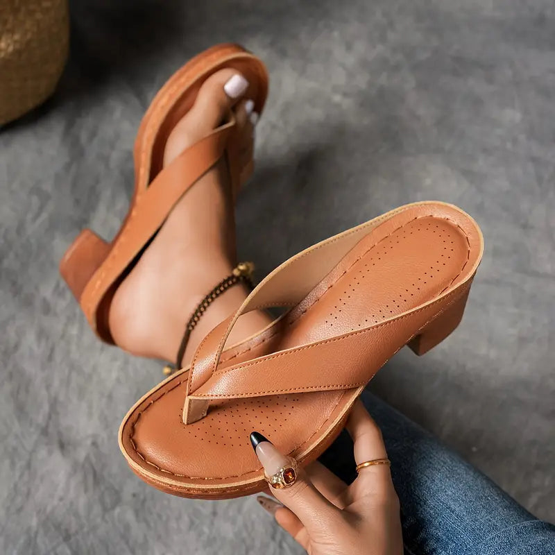 Dames Sandalen Blokhak Elegant Relaxte Pasvorm