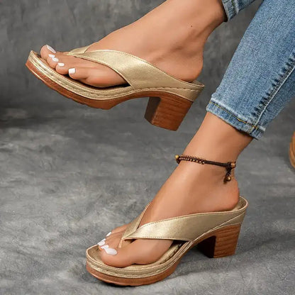 Dames Sandalen Blokhak Elegant Relaxte Pasvorm