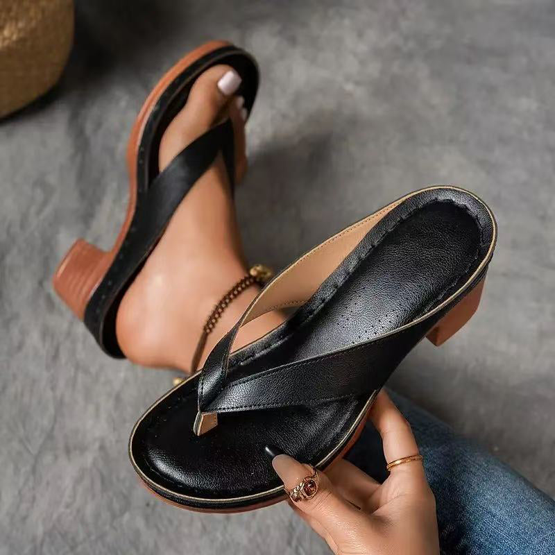 Dames Sandalen Blokhak Elegant Relaxte Pasvorm
