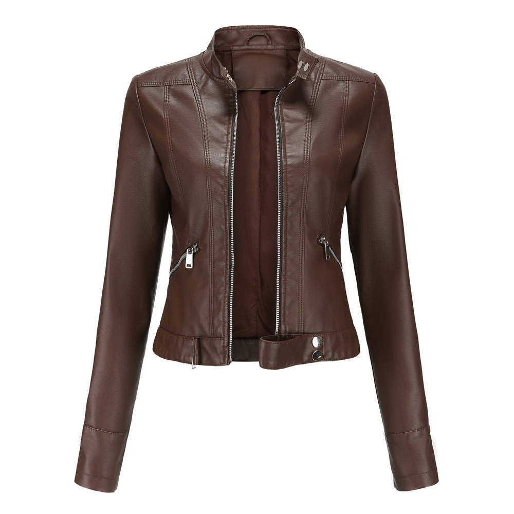 Dames Leren Jas Tijdloos & Elegante Look