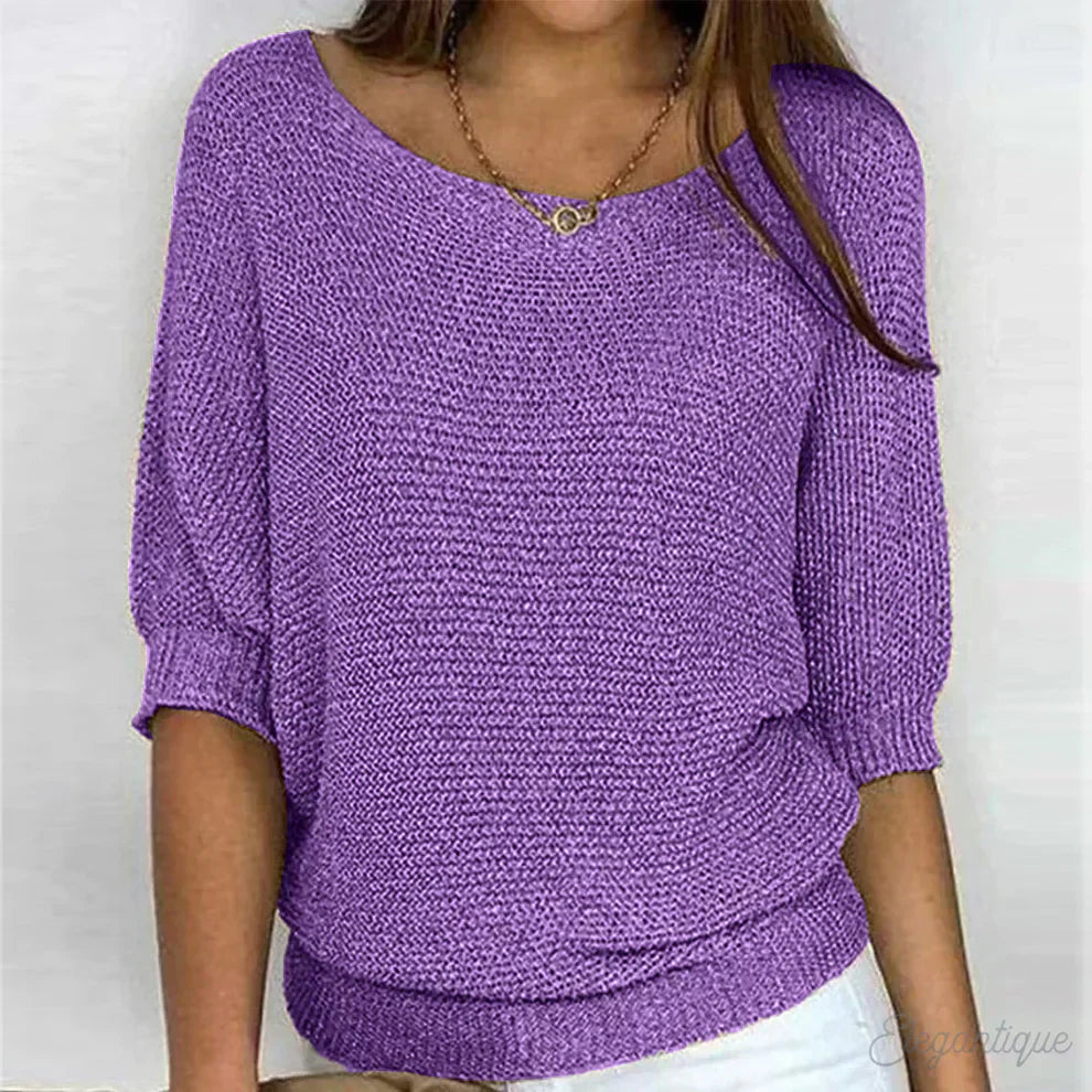 Dames Gebreide Trui Elegant Model