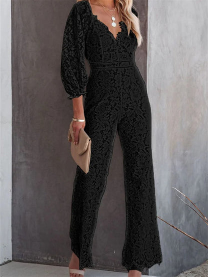 Vrouwelijke Jumpsuit Kanten Avondjurk Elegante Kleding