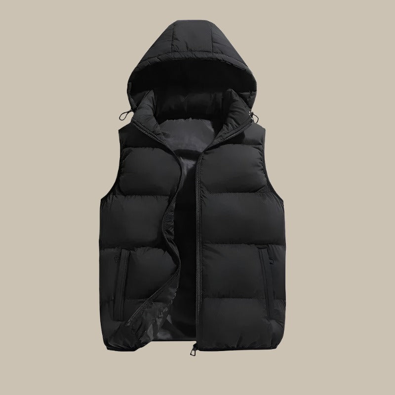 Heren Bodywarmer Met Capuchon Comfortabel Warm Isoleren
