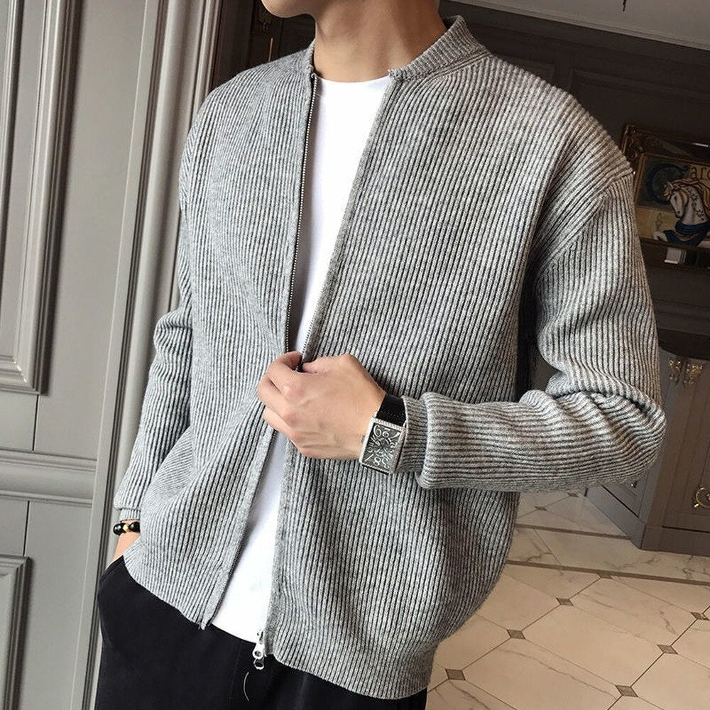 Heren Cardigan Zacht Warme Trui Vest - StudioMarella