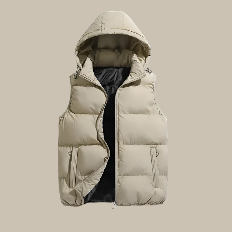 Heren Bodywarmer Met Capuchon Comfortabel Warm Isoleren