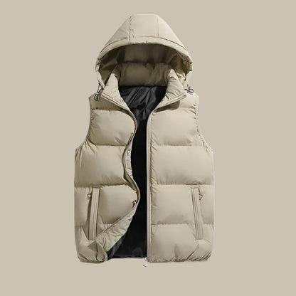 Heren Bodywarmer Met Capuchon Comfortabel Warm Isoleren