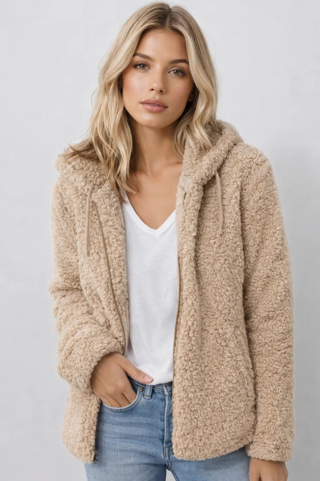 Dames Vest Met Capuchon Comfortabel Lente Collectie