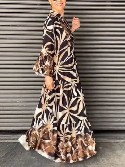 Schouderjurk Met Print