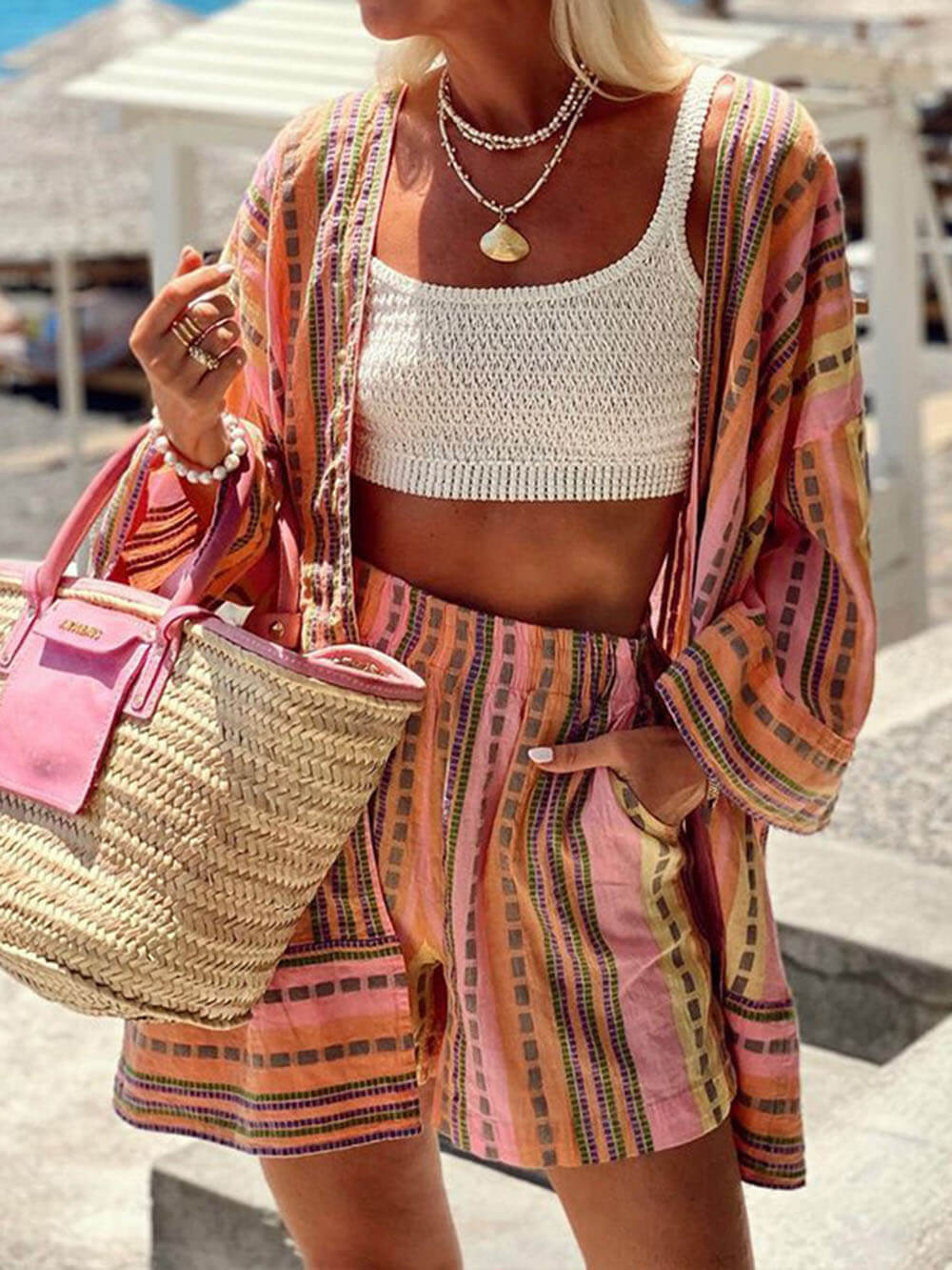 Zomer Set Dames - Losse Casual Top en Shorts Vakantie