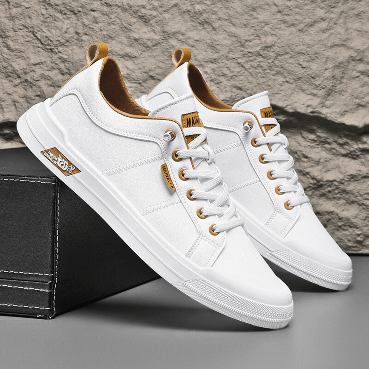 Leren Sportschoenen Heren Harrington Stijl - StudioMarella