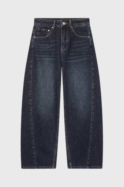 Dames Jeans Wijde Fit Hoge Taille Vintage Stijl - StudioMarella