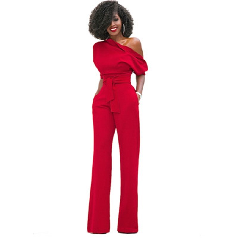 Dames Jumpsuit Zwart Elegante Avondjurk Comfortabele Pasvorm - StudioMarella