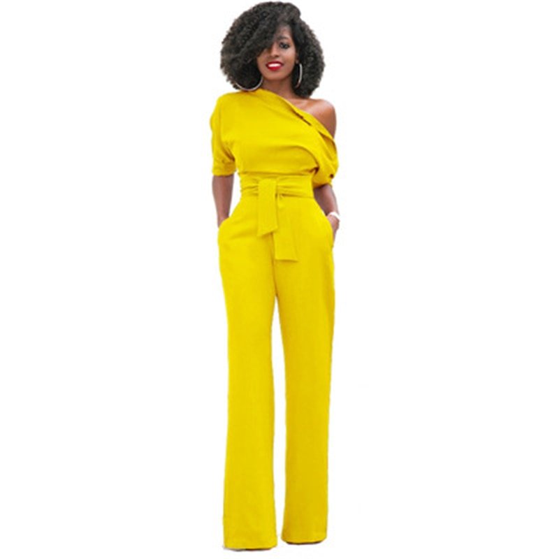 Dames Jumpsuit Zwart Elegante Avondjurk Comfortabele Pasvorm