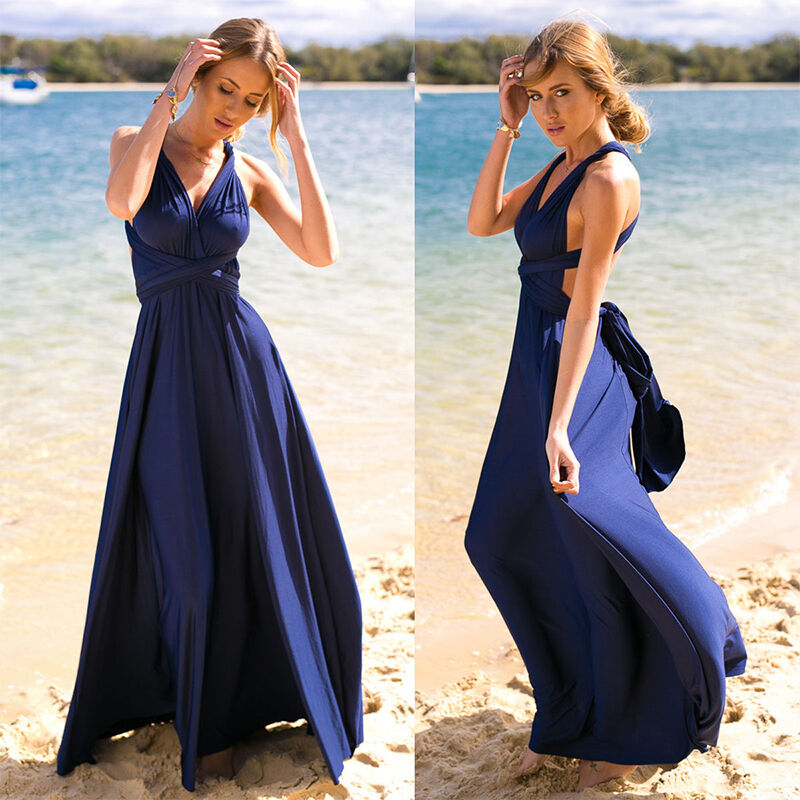 Elegante Jurk voor Bruiloft en Feesten - Multiway Maxi Jurk