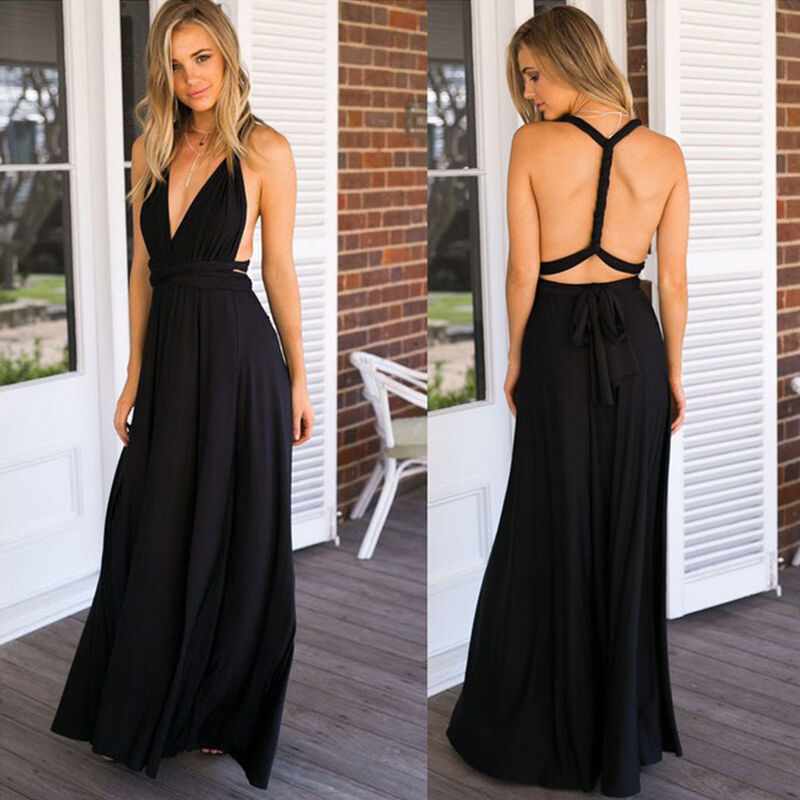 Elegante Jurk voor Bruiloft en Feesten - Multiway Maxi Jurk