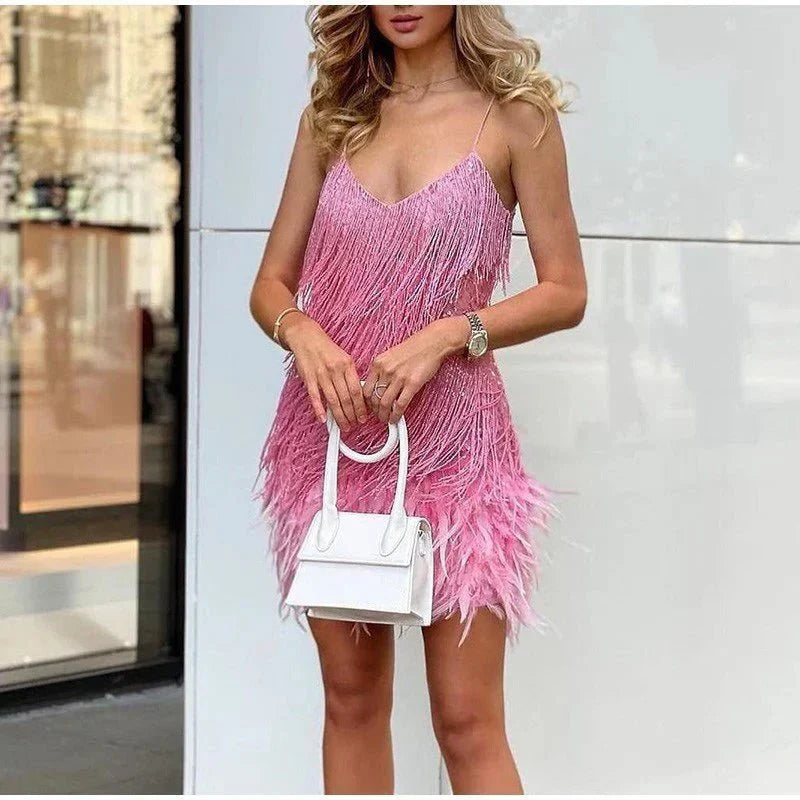 Feestjurk Met Pailletten voor Vrouw Glitter Cocktailjurk Avondkleding