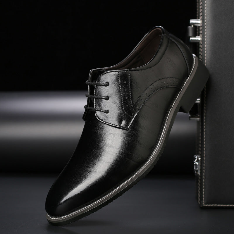 Leren Heren Schoenen Derby Stijl Comfortabel