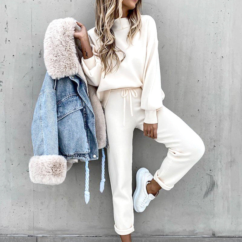 Gebreide Loungewear Set Dames Zacht en Comfortabel