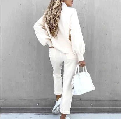 Gebreide Loungewear Set Dames Zacht en Comfortabel